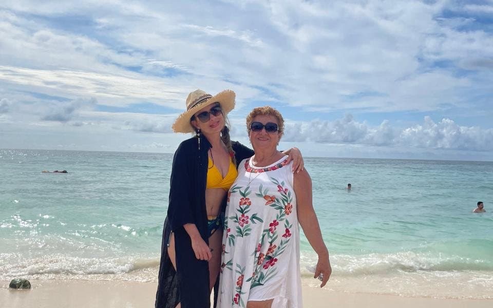 La playa de las Islas del Rosario, en el recorrido en pontón, 26 de noviembre de 2022