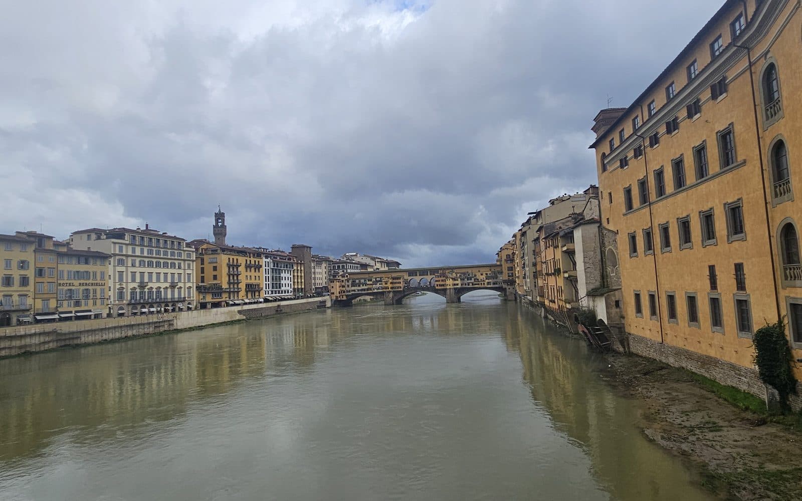 El Ponte Vecchio sobre el Arno, en Florencia, febrero de 2026
