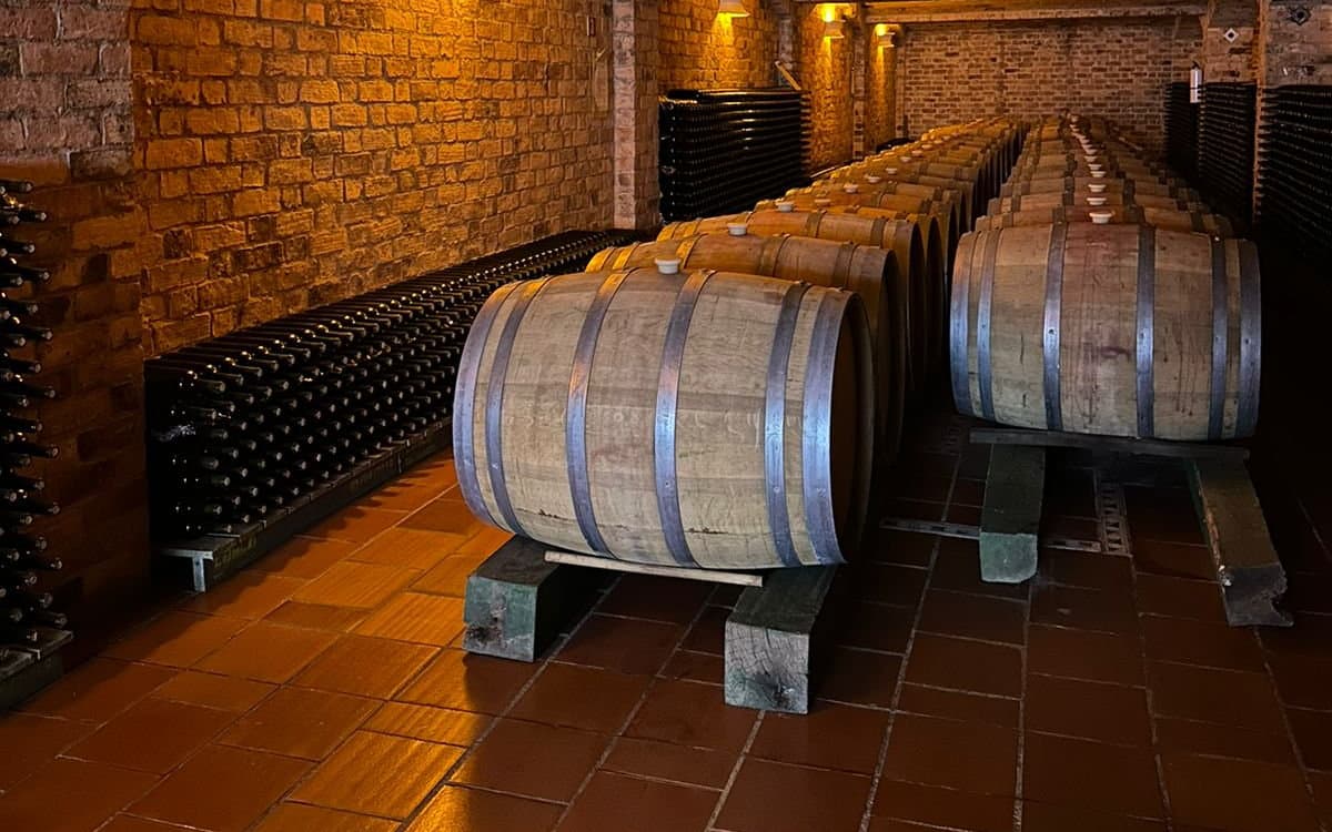 La cava de barricas del viñedo Ain Karim, en Sutamarchán, 9 de junio de 2024