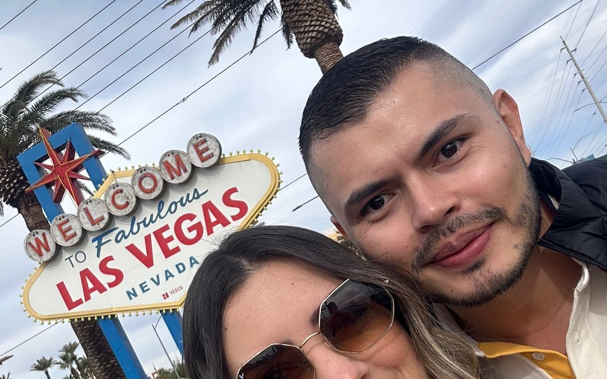 El letrero Welcome to Fabulous Las Vegas, al sur del Strip, 23 de noviembre de 2023