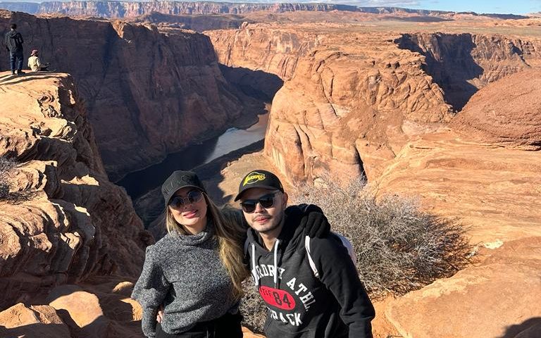 El meandro de Horseshoe Bend sobre el río Colorado, cerca de Page, Arizona, 26 de noviembre de 2023